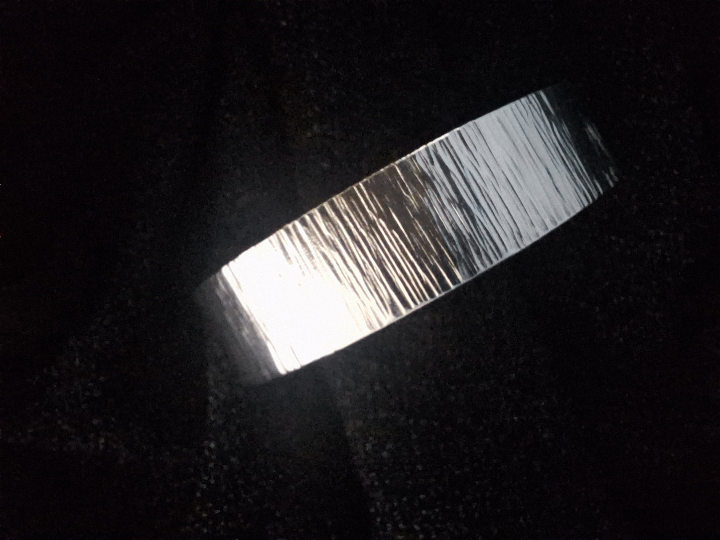 Ripple silver wide cuff bangle